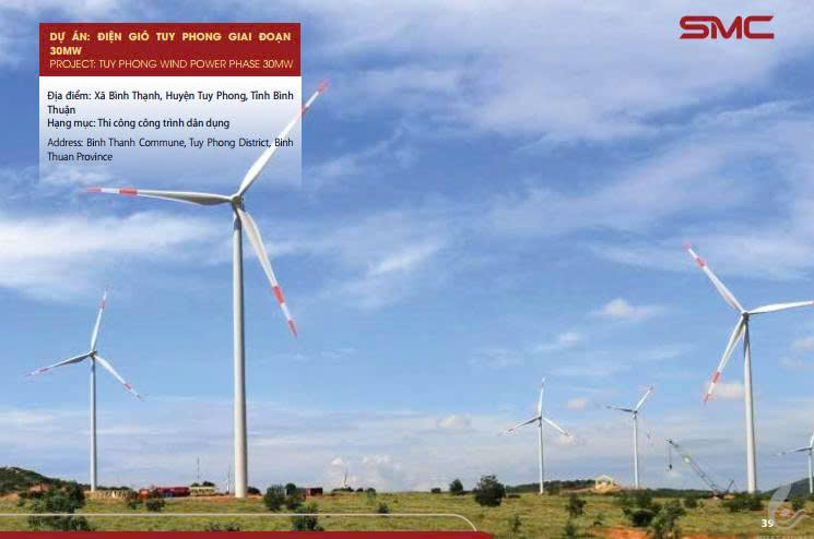 DỰ ÁN: ĐIỆN GIÓ TUY PHONG GIAI ĐOẠN 30MW